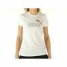 Camiseta de Manga Corta Mujer Puma Graphic Tee Blanco