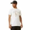 Camiseta de Manga Corta Hombre New Era MLB Metallic Grapich Print Dodger Blanco