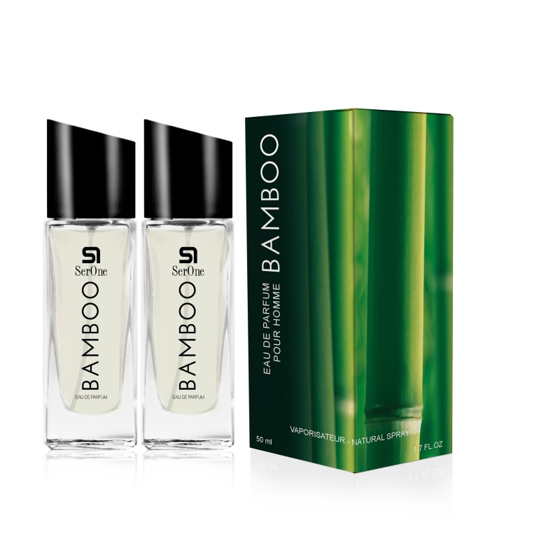 PERFUME DE EQUIVALENCIA PARA HOMBRE BAMBOO 2X50 ML