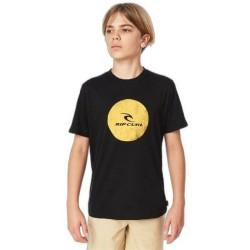 Camiseta de Manga Corta Infantil Rip Curl Corp Icon B Negro