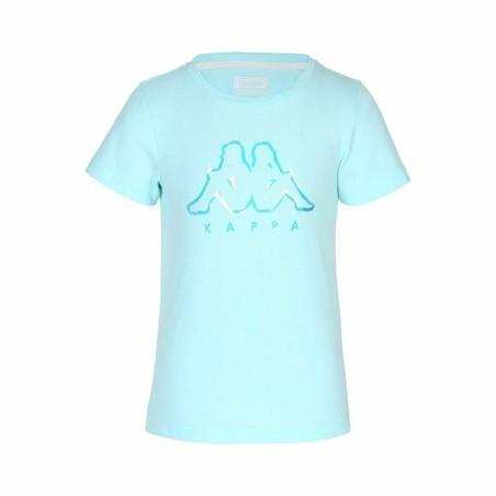 Camiseta de Manga Corta Infantil Kappa Quissy Blue Aguamarina