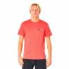 Camiseta de Manga Corta Hombre Rip Curl Revival Inverted  M Salmón