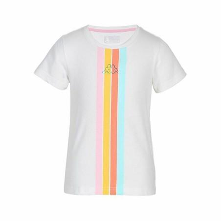 Camiseta de Manga Corta Infantil Kappa Quome K Blanco