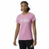 Camiseta de Manga Corta Mujer New Balance Essentials Celebrate Rosa