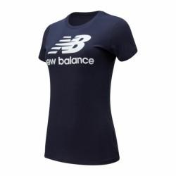 Camiseta de Manga Corta Mujer New Balance WT91546 Marino