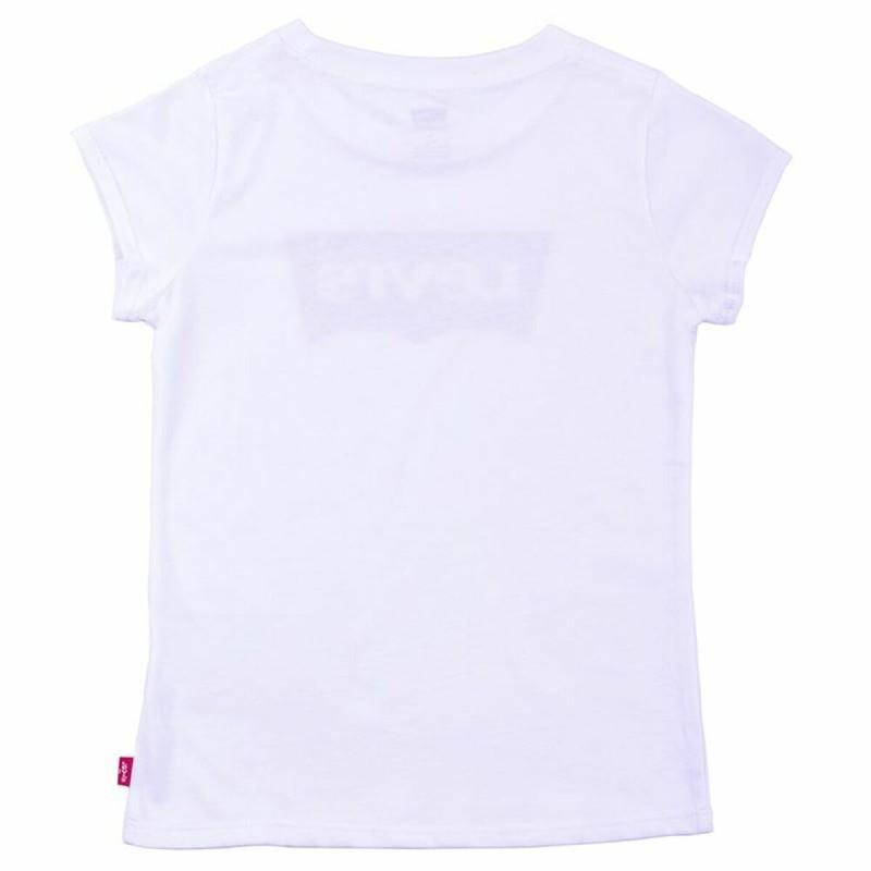 Camiseta de Manga Corta Infantil Levi's Batwing B Blanco