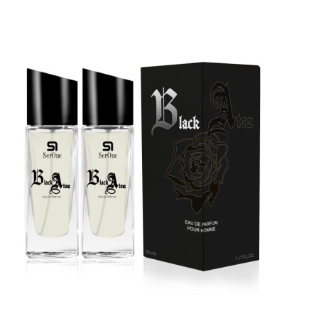 PERFUME DE EQUIVALENCIA PARA HOMBRE BLACK ATOM 2X50 ML