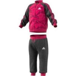 Chándal para Bebé Adidas I Bball Jog FT Rosa Negro Multicolor