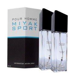 PERFUME DE EQUIVALENCIA PARA HOMBRE MIYAK SPORT 2X50 ML