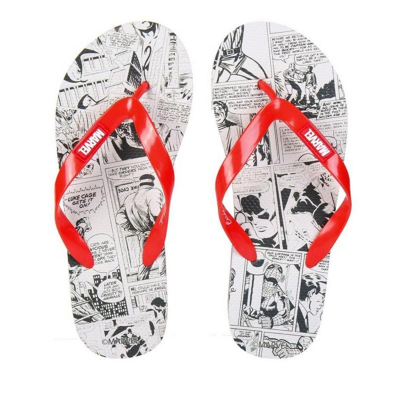 Chanclas para Hombre Marvel Gris Rojo