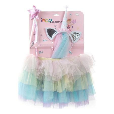 Tutú Inca Bailarina Unicornio Multicolor Unicornio 24-36 Meses (3 Piezas)