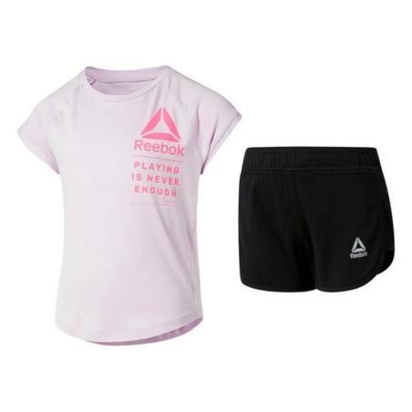 Conjunto Deportivo para Niños Reebok G ES SS MONGLW BABY Rosa