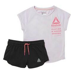 Conjunto Deportivo para Niños Reebok G ES SS MONGLW BABY Rosa