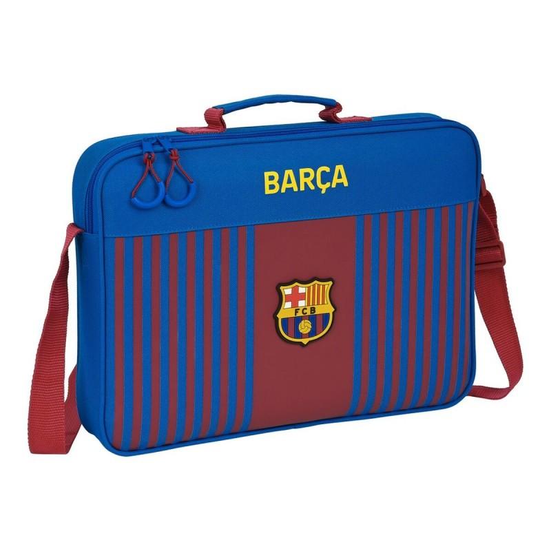 Cartera Escolar F.C. Barcelona Granate Azul marino (38 x 28 x 6 cm)