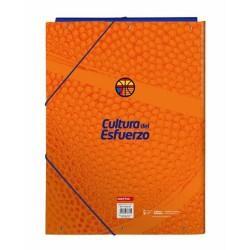 Carpeta Valencia Basket M068 Azul Naranja A4