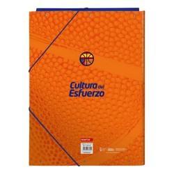 Carpeta Valencia Basket M068 Azul Naranja A4