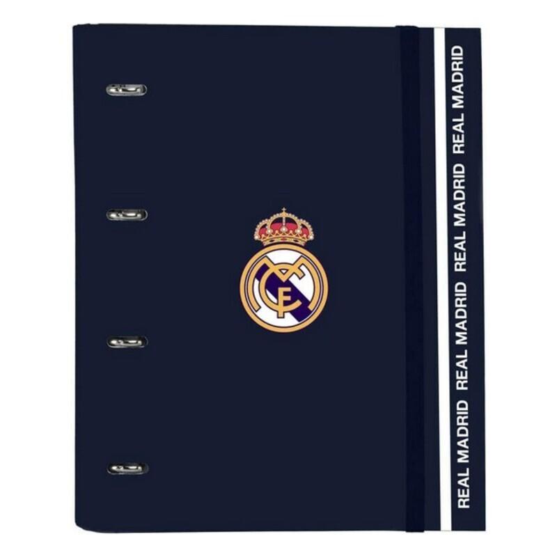 Carpeta de anillas Real Madrid C.F. 512034666 Azul marino (27 x 32 x 3.5 cm)