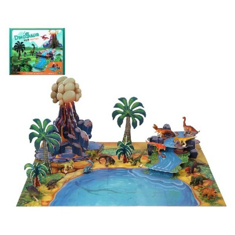 Set de Dinosaurios Real 30 x 25 cm (22 pcs)