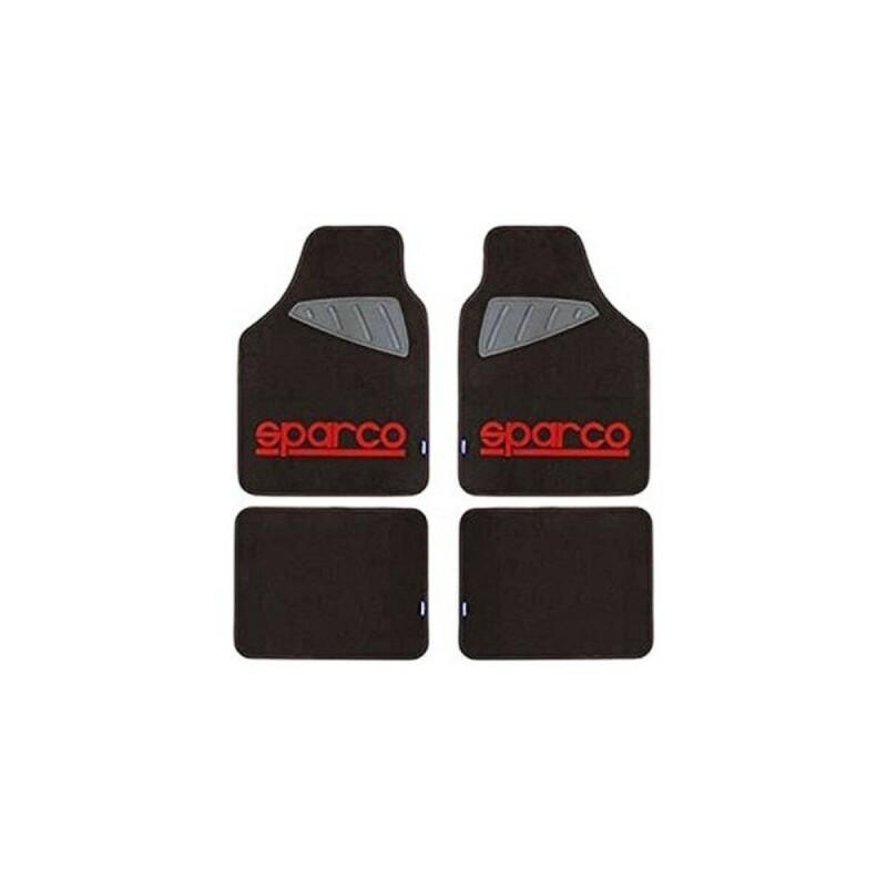 Set de Alfombrillas para Coche Sparco SPC1903 Universal Negro/Rojo (4 pcs)