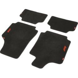 Set de Alfombrillas para Coche FORMULA 1 CM570 Negro/Rojo 4 uds