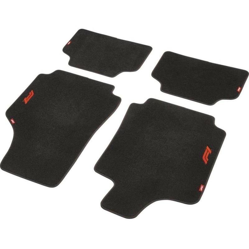 Set de Alfombrillas para Coche FORMULA 1 CM570 Negro/Rojo 4 uds