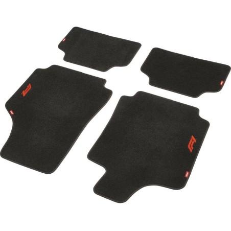 Set de Alfombrillas para Coche FORMULA 1 CM470 Negro/Rojo 4 uds