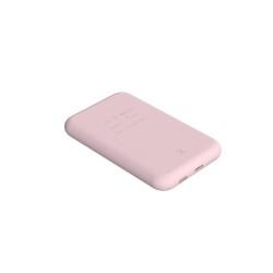 Power Bank con Cargador Inalámbrico Kreafunk Rosa 5000 mAh