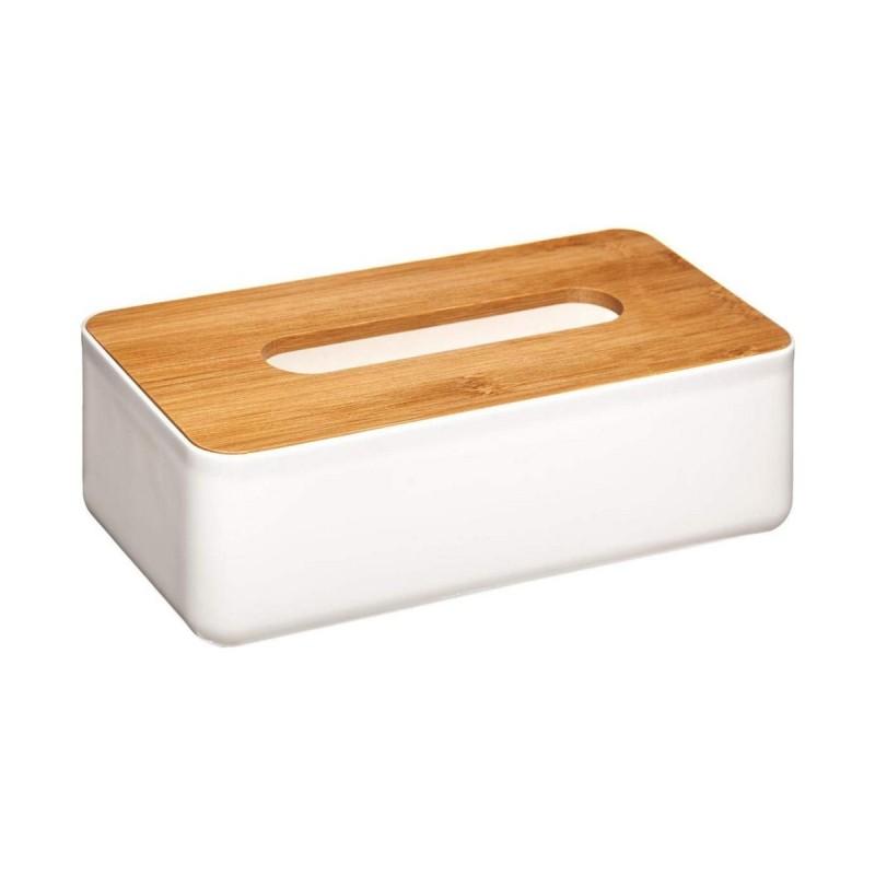 Caja para pañuelos 5five Baltik 25 x 13 x 8.7 cm Blanco Polipropileno