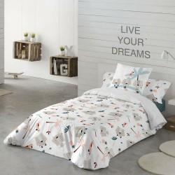 Funda Nórdica Cool Kids Wild And Free Reversible Cama de 80/90 (150 x 220 cm)