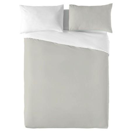 Funda Nórdica Naturals FUNDA NORDICA BICOLOR REVERSIBLE Reversible Gris Cama de 200 (280 x 270 cm)