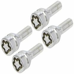 Tornillos Antirrobo BC Corona 12X125 L28 17/19 Plata (4 uds)