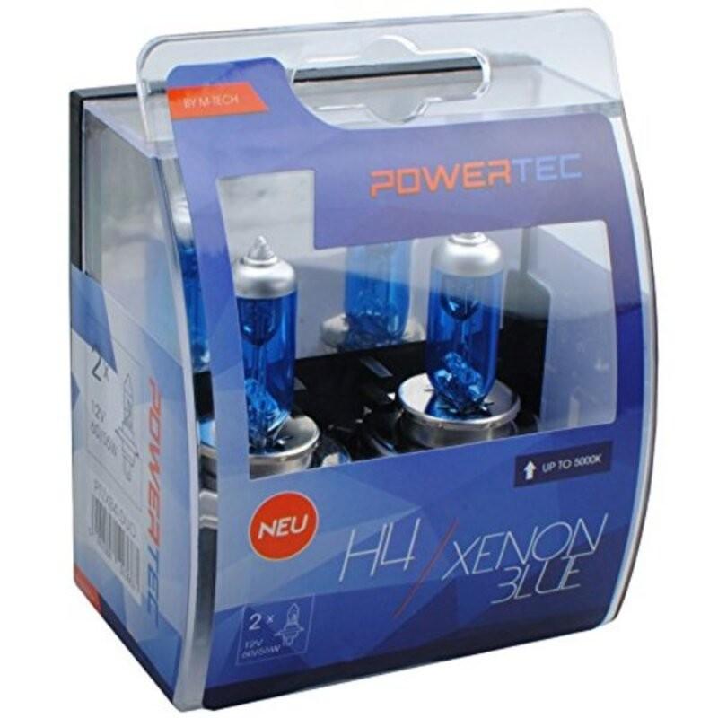 Bombilla para Automóvil M-Tech PTZXB4-DUO H4 12V 60/55W Azul Xenón