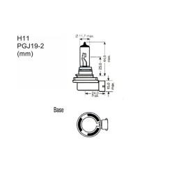 Bombilla para Automóvil M-Tech PTZSW11-DUO H11 12V 55W