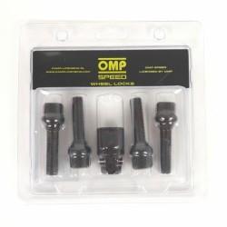 Tornillos Antirrobo OMP OMPS09851201 M12 x 1,25 4 uds Negro