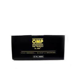 Tapacubos OMP Stinger Speed Negro Plateado 13" (4 uds)