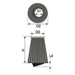 Filtro de aire Green Filters K4.70