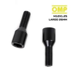 Kit de tornillos OMP OMPS09621201 M12 x 1,25 Negro