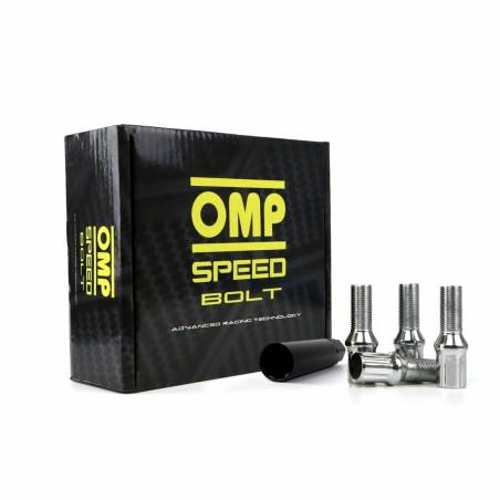 Set Tuercas OMP 27 mm Plata 20 uds M12 x 1,50