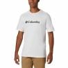 Camiseta de Manga Corta Hombre Columbia  Basic Logo Blanco Hombre