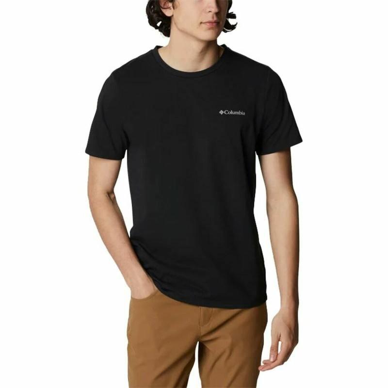 Camiseta de Manga Corta Hombre Columbia Sun Trek Negro Hombre