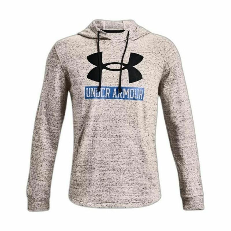 Sudadera con Capucha Hombre Under Armour Rival Terry Logo Gris claro