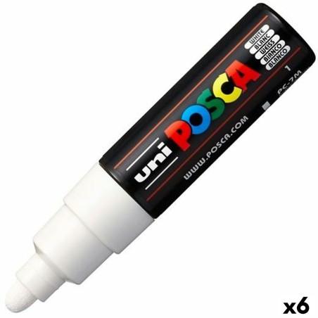 Rotuladores POSCA PC-7M Blanco (6 Unidades)