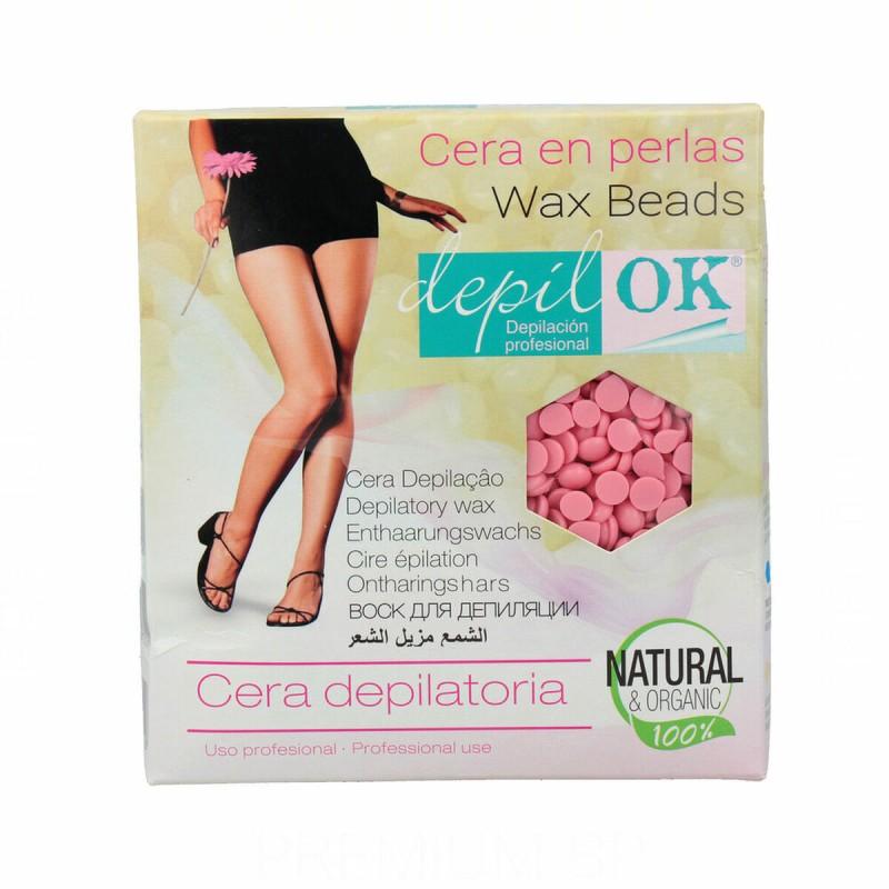 Perlas de Cera Depilatoria Depil Ok Ok Cera Rosa 1 Kg