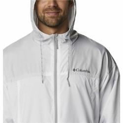 Chaqueta Cortavientos Columbia Flash Challenger Blanco