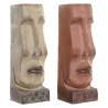 Macetero DKD Home Decor 16 x 17 x 49 cm Cara Beige Terracota Resina (2 Unidades)