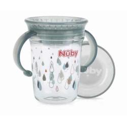 Vaso de Aprendizaje Nûby NV0414019GREY + 6 Meses 360º Gris 240 ml