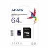 Tarjeta de Memoria Micro SD con Adaptador Adata CLASS10 64 GB