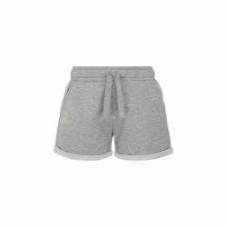 Pantalones Cortos Deportivos para Mujer Kappa Dark Gris