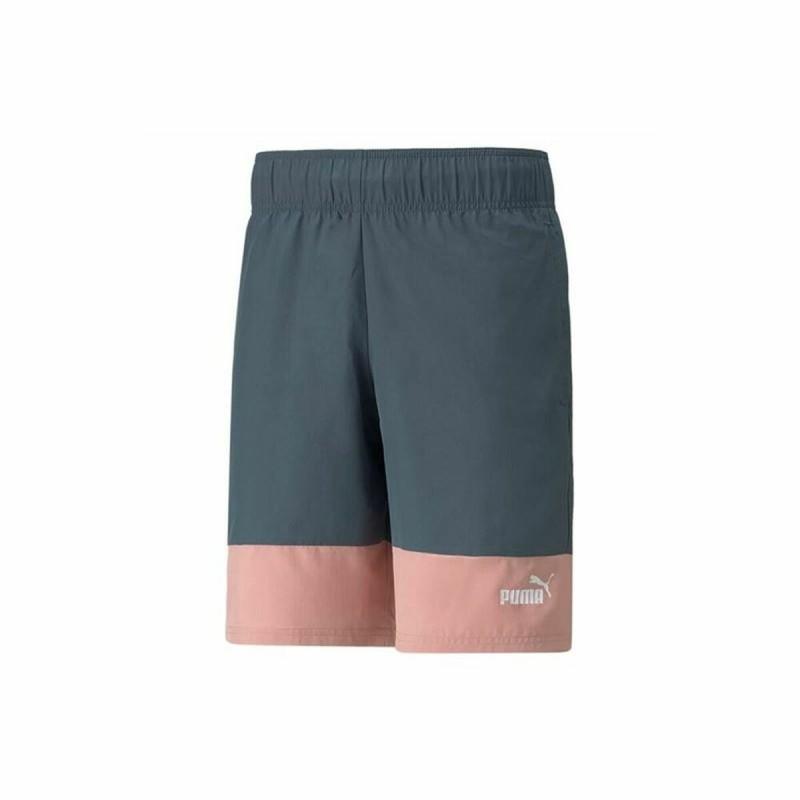 Pantalones Cortos Deportivos para Hombre Puma Power Colorblock Gris oscuro