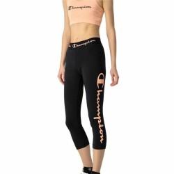 Mallas Deportivas de Mujer Champion Quick-Dry Script Logo Crop Negro